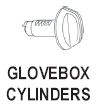 Jeep glovebox cylinder