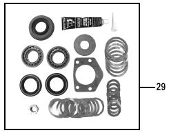 [Dana 44 axle bearing and seal kit]