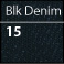 15 black denim